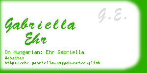 gabriella ehr business card